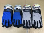 11 Pair Boss Synthetic Leather Mechanic Gloves Black/blue Black/gray 5205L 5204L. Fixed Price $65.00.