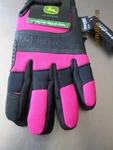 John Deere Pink Women's Waterproof Synthetic Leather Gloves, M/l. Fixed Price $25.00.