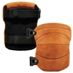 Ergodyne 230LTR Brown Leather Knee Pads - Wide Soft Cap. Fixed Price $77.88.