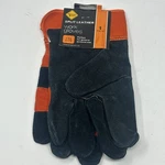 Western Safety Hardy Split Leather Colored Work Gloves #67440 One Size. Fixed Price $12.99.
