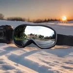 Double Layer Anti Fog Reflective Lens Fleece-lined Balaclava + Ski Goggles. Fixed Price $29.99.