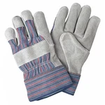 Mcr Safety 1300XL Leather Palm Gloves, Rubberized Cuff, Wing Thumb,. Fixed Price $55.85.