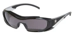 Crews Hellion Safety Goggles Glasses - Gray Lens/black Silver Frame HL112AF. Fixed Price $10.50.