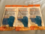 Standard Co Packs Total 30 Disposable Nitrile Gloves Blue Latex #G19. Fixed Price $10.94.