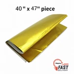 40" X 47" Self Adhesive Reflective Gold High Temperature Heat Shield Wrap Tape. Fixed Price $22.00.