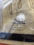 Salisbury ILP-4S Leather Protectors Gloves -size 9-9 1/2 -13 Length. Fixed Price $50.00.