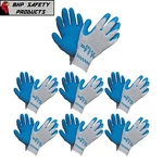 Atlas Fit 300 Showa-best Latex Palm Blue X-large Rubber Work Gloves (1 Dozen). Fixed Price $33.50.