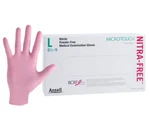 Ansell Micro-touch Nitra-free Pink Nitrile Gloves, Size Large Case Of 1,000. Fixed Price $118.00.