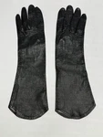 Vintage Alexette Bacmo Size 7 Black Pigskin Leather Unlined Mid Arm Glove P123. Fixed Price $29.95.