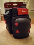 Razor Multi Sport Elbow Knee Pads Wrist Guards Set Black/pink New 5+. Fixed Price $14.99.