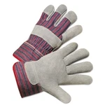 Palm Gloves, Large, Cowhide, Leather, Gray, Striped Back Pack Of 12 Ors. Fixed Price $46.14.