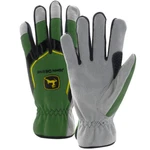 John Deere Men's Large Cowhide Gloves With Spandex Back LP67362. Fixed Price $19.99.