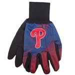 Wincraft Mlb Two Color Grip Palm Halftone Utility Gloves (philadelphia Phillies). Fixed Price $11.95.