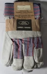 9-PAIRS Split Cowhide Leather Palm Gloves, Size Lg. 71050/L3B. Fixed Price $12.00.