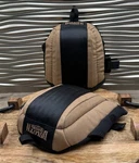 Duluth Trading Co Softshell Deluxe Gel Workwear Knee Pads Black Tan Adjustable. Fixed Price $19.98.