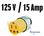 Pc Female Extension Cord Replacement Electrical Plugs 15AMP 125V End. Fixed Price $8.99.