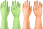 Reusable Kitchen Dishwashing Gloves, Rubber Household Cleaning Non-slip. Fixed Price $5.40.