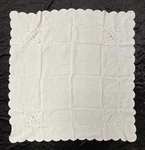 Handmade Table Cloth Pretty Patterned Edge Vintage. SW112. Fixed Price $15.98.