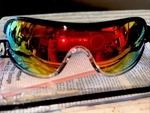 Nib Encon V6 Safety Glasses, Black Frame/ Red Mirror Lens Box Of 12. Fixed Price $25.00.