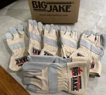 6 Pair Memphis 1700 Big Jake Leather Palm Work Gloves Dupont Kevlar Medium. Fixed Price $39.00.
