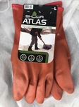 New! Atlas 460L-09.RT Orange Gauntlet Cuff Insulated Pvc Coated Gloves Large. Fixed Price $19.99.