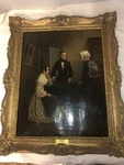 Signed Jordan Empire Circa 1839 Oil Painting On Canvas Original Frame. Fixed Price $1750.00.