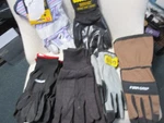 14 Pair Assorted Firm Grip, Husky Large Work Garden Gloves. Fixed Price $21.59.