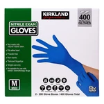 Kirkland Signature Nitrile Exam Gloves, 400-COUNT, Size Medium. Fixed Price $39.99.