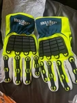 Nsi White/black/yellow Impact Resistant GLOVES(1 Pair 3XL. Fixed Price $34.99.