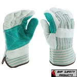 West Chester Double Palm Split Leather Work Glove Size Large 500DP (1 Pair). Fixed Price $7.95.