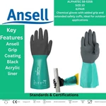 Ansell Alphatec 58-535B Chemical Resistant Gloves Size 10 (xl) 6 Pairs New. Fixed Price $34.99.