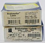 Boxes Brady WML-305-499 Wire Marking Labels 500X2 32633 White *box Damage*. Fixed Price $44.95.