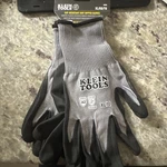 Klein Tools 60586 Knit Dipped Gloves, Cut Level A2, Touchscreen, X-large, 2-PAIR. Fixed Price $10.00.