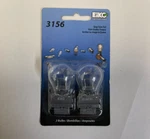 Eiko 3156 Universal Clear Back Up Light Bulb Fits Sedan 27 Watt 3125K. Fixed Price $12.95.