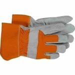 Boss 1JL2393X Leather Palm Work Gloves X-large Orange/grey (1 Pair). Fixed Price $14.75.