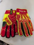 Pair Hex Armor Impact Rig Lizard Artic Cut Lev 3 Size 9/L Safety Oil Gloves. Fixed Price $12.00.