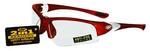 Ssp Eyewear 2.00 Bifocal/reader Safety Glasses With Red Frames And Clear Anti-fo. Fixed Price $46.79.