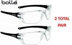 Bolle Prism 40057 Safety Glasses, Black Frame, Clear Anti-fog Lens, 2 Total Pair. Fixed Price $19.95.