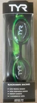 Tyr Swim Goggles Black Hawk Racing Smoke Green Lightweight Performance New. Fixed Price $7.69.