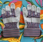 Uline P/n S-21620 Leather Safety Cuff Working Gloves Size Large. Fixed Price $9.99.