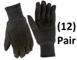 (12) Pair True Grip 9127-26 Men's Large Brown Cotton Jersey Gloves. Fixed Price $39.90.