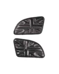 Tank Knee Pad For Royal Enfield "continental Gt 650 Union Black White Thread". Fixed Price $46.20.