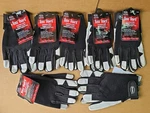 Pair Boss 4047L Protective Work Gloves, Goatskin Palm, Wing Thumb, Large. Fixed Price $90.00.