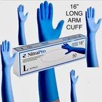 Nitrapro Large Long 16 Cuff Blue Nitrile Disposable Gloves 500COUNT/10 Box Of. Fixed Price $79.99.