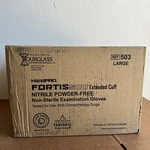 Hourglass 503 Handpro FORTIS500 Extended Cuff Nitrile Powder-free Gloves Size. Fixed Price $99.00.