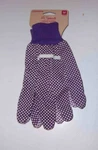 Cordova Women's Gardening Gloves Purple Tools Cotton W/ Dot Grip- Size. Fixed Price $6.25.
