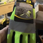 Cat High Visibility Padded Palm, Utility Glove. Size Large. New.. Fixed Price $12.94.