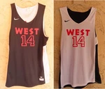 West #14 Nike Reversible Basketball Jersey 867766. Fixed Price $49.95.