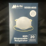 Face Mask Makrite 9500-N95 20 Disposable Respirators White New. Fixed Price $12.00.