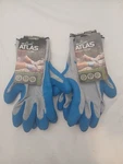 2 Pack Showa (#300XL-10.RT) Atlas Latex Coated Glove, Grey & Blue, Size. Fixed Price $10.00.